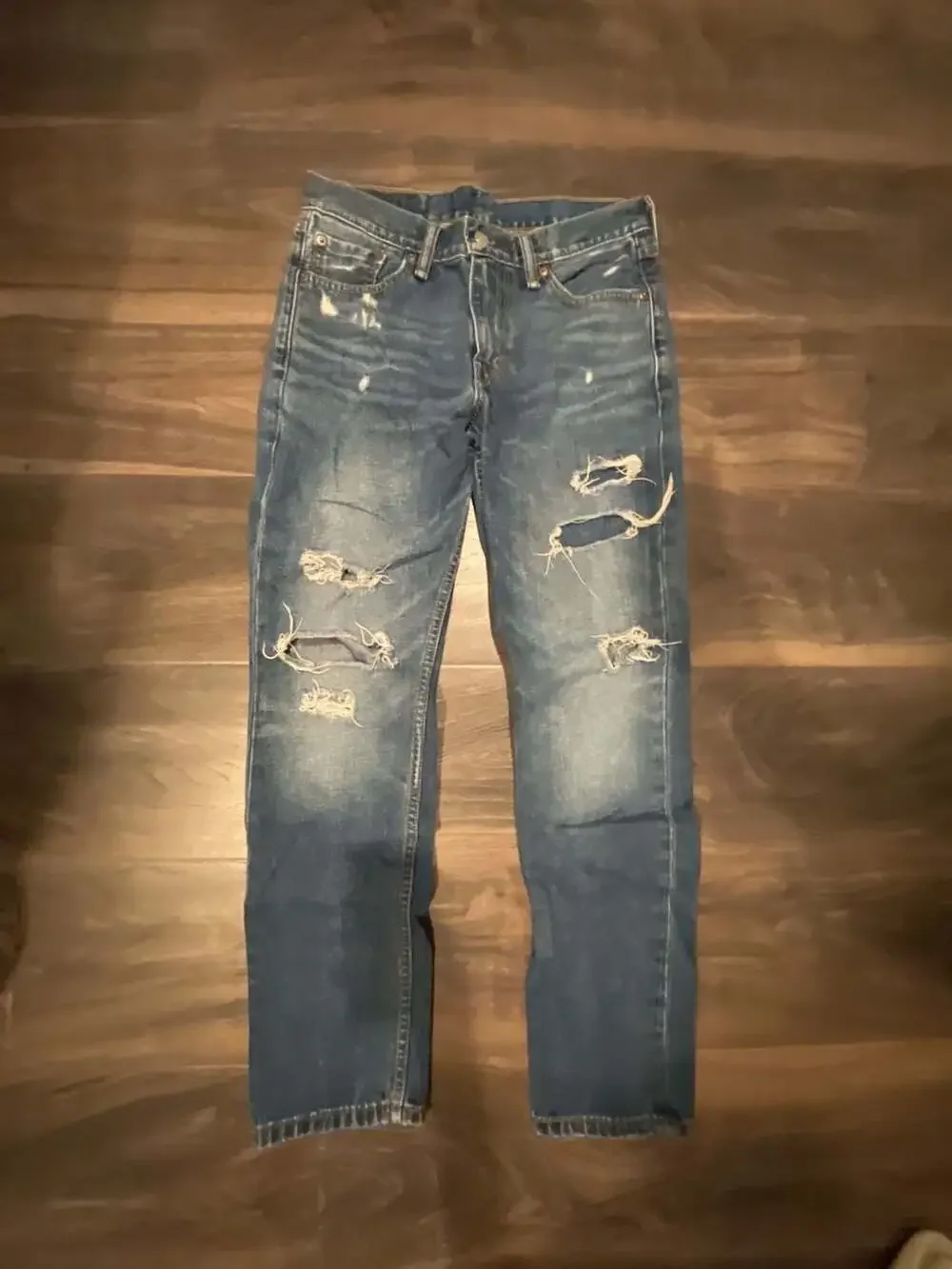 Levi's 511 Slim Fit Distressed Denim Jeans - Size 30x30